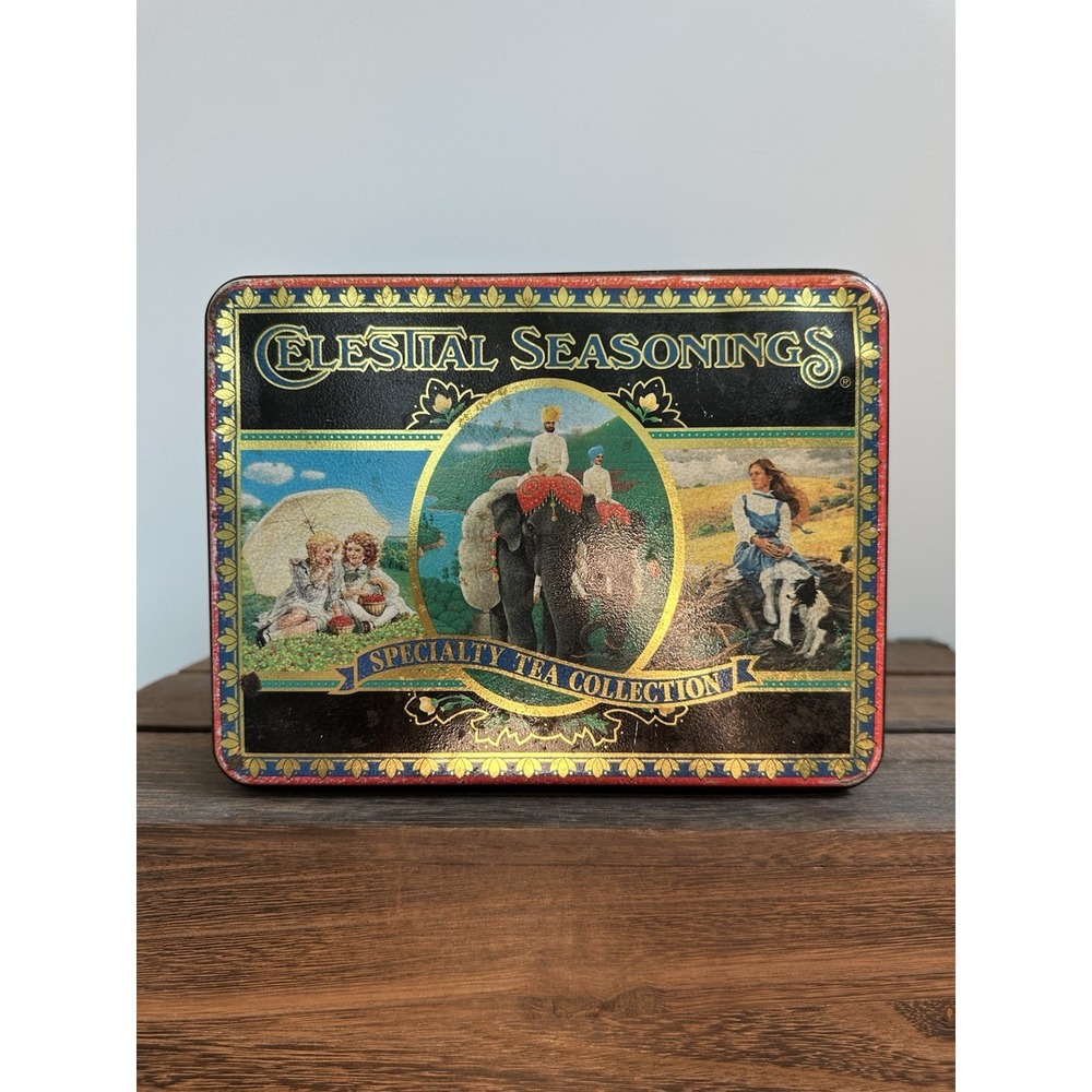 Vintage Celestial Seasonings Specialty Tea Tin